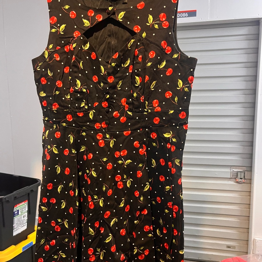 Torrid Retro Chic Black Cherry Dress